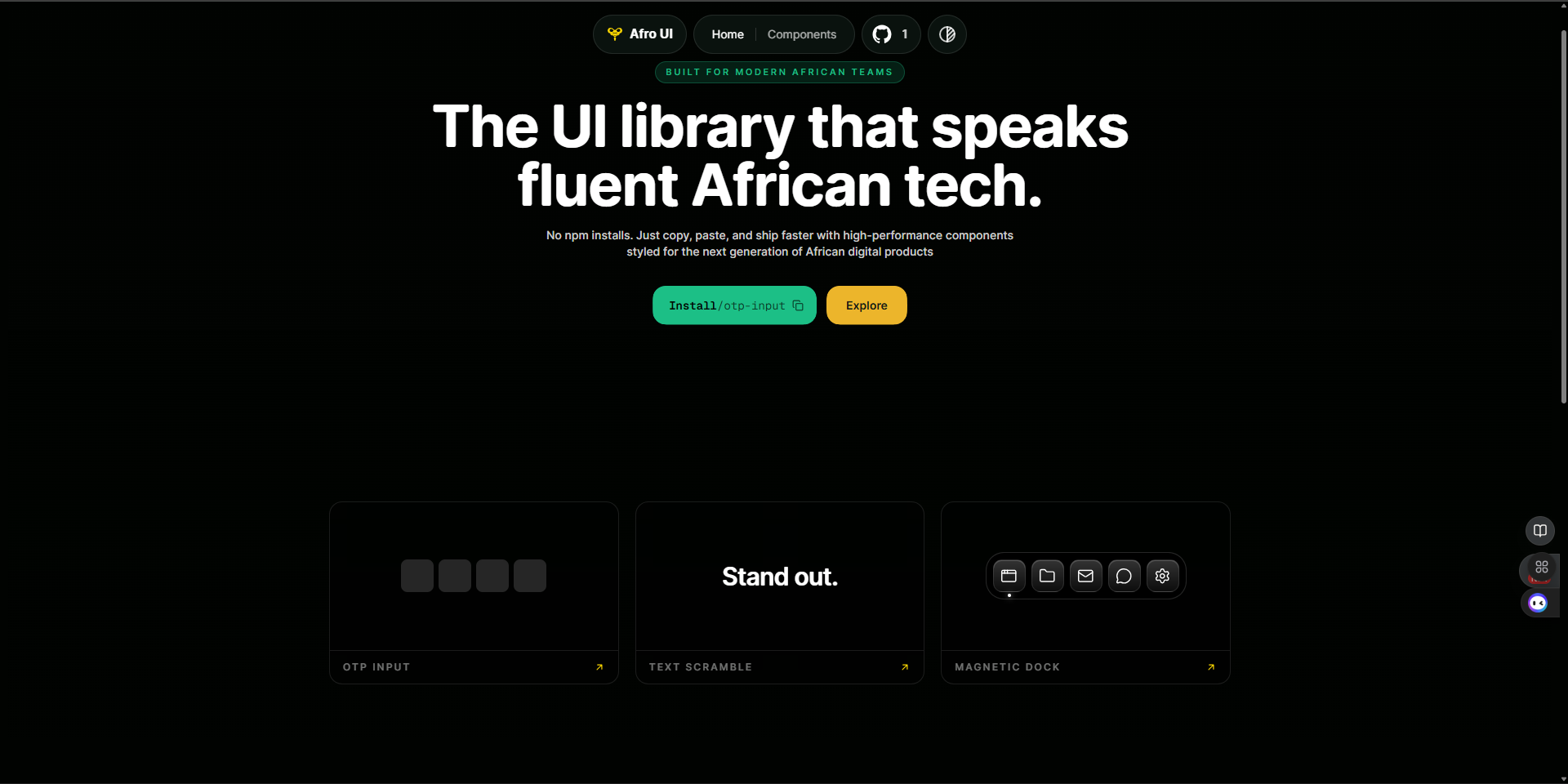 Afro UI